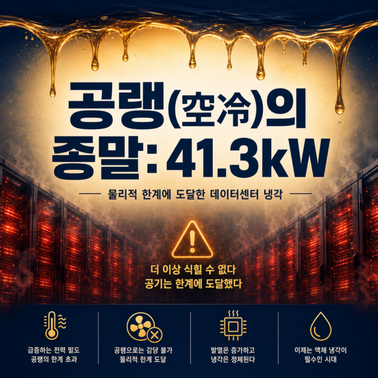 AI 데이터센터의 보이지 않는 전쟁: 왜 ‘액체냉각’이 게임의 룰을 바꾸는가