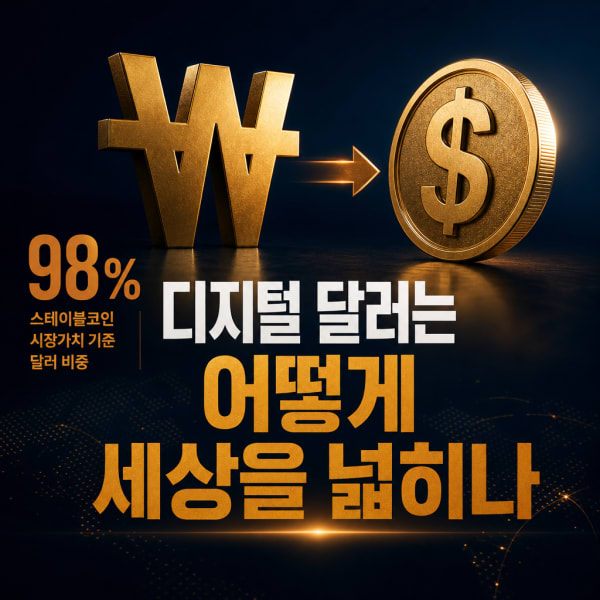 스테이블코인·T-bill·원달러환율, 디지털 달러 구조 한눈에 보기