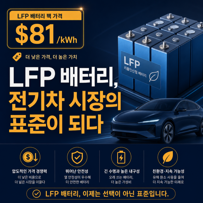 LFP 배터리란 무엇인가: 전기차 시장의 판도를 바꾼 ‘가성비’ 기술의 모든 것