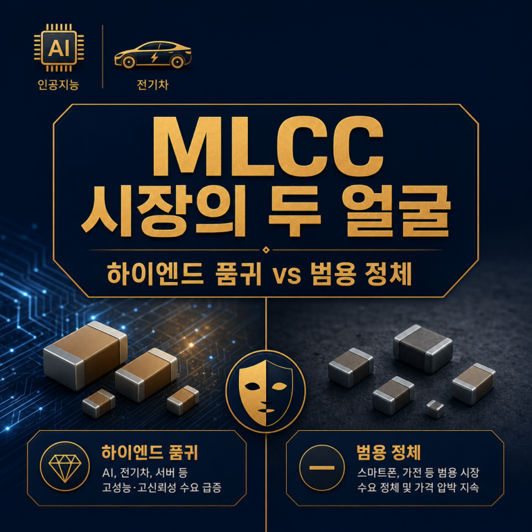 MLCC 시장의 구조적 균열: ‘전자산업의 쌀’은 왜 두 개의 길로 나뉘었나
