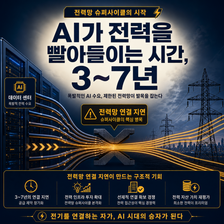 AI가 부른 전력망 슈퍼사이클: 전선·케이블·HVDC와 핵심 관련주 심층 분석