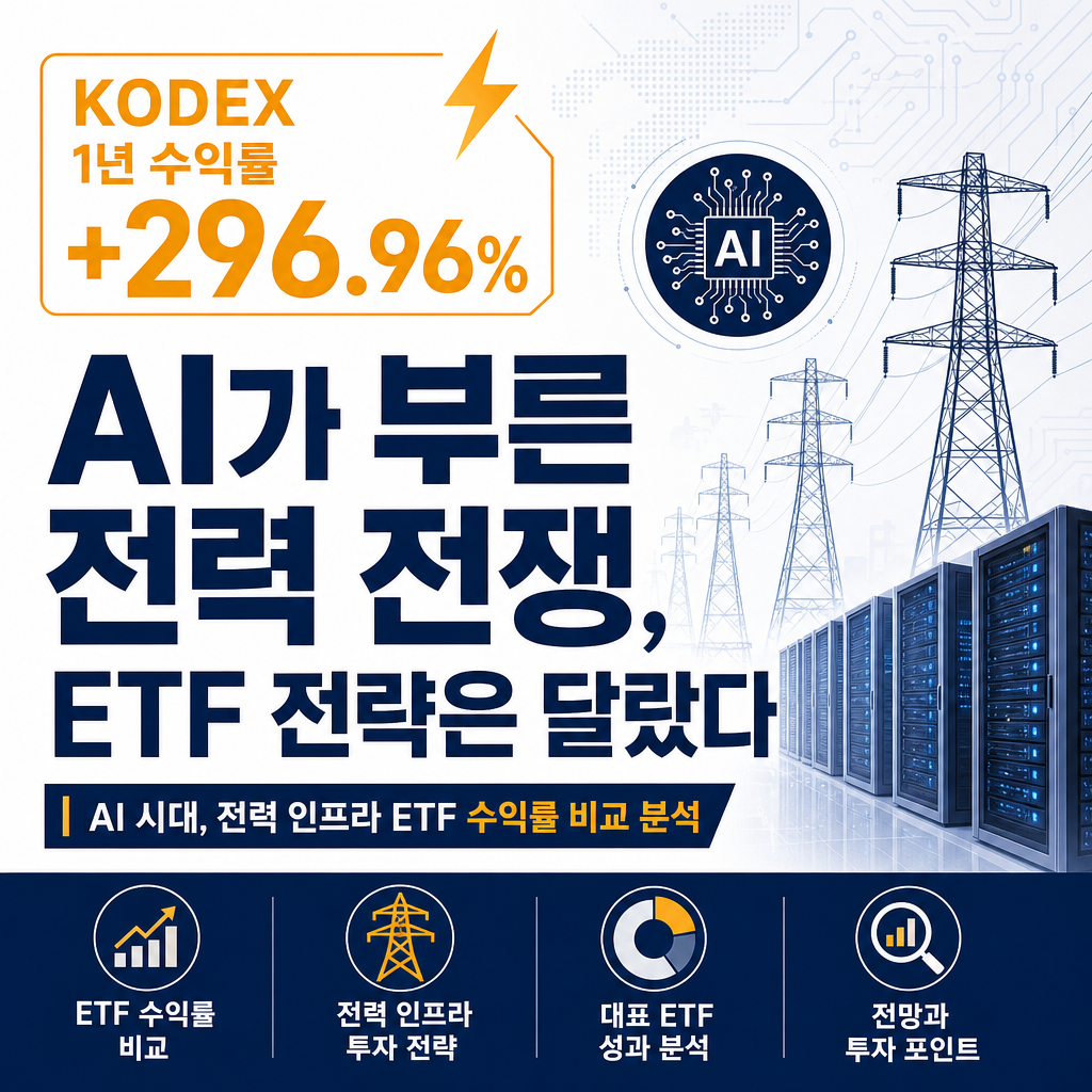 AI 전력 ETF, ‘창’을 살까 ‘방패’를 살까: 국내 집중형 vs 미국 분산형 완전비교