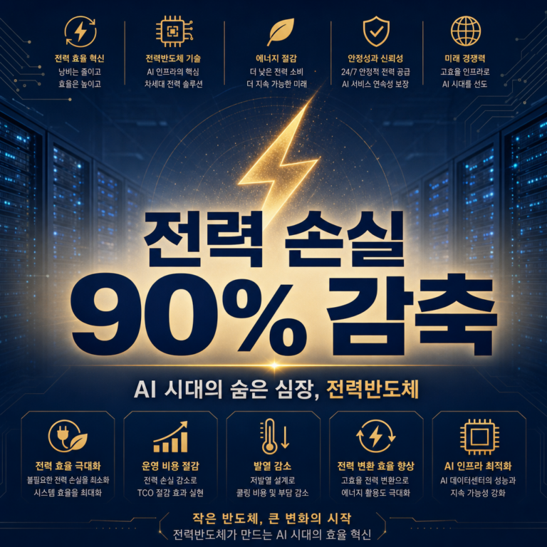 AI 데이터센터, 전기 먹는 하마의 심장을 바꾸다: SiC & GaN 전력반도체 심층 분석