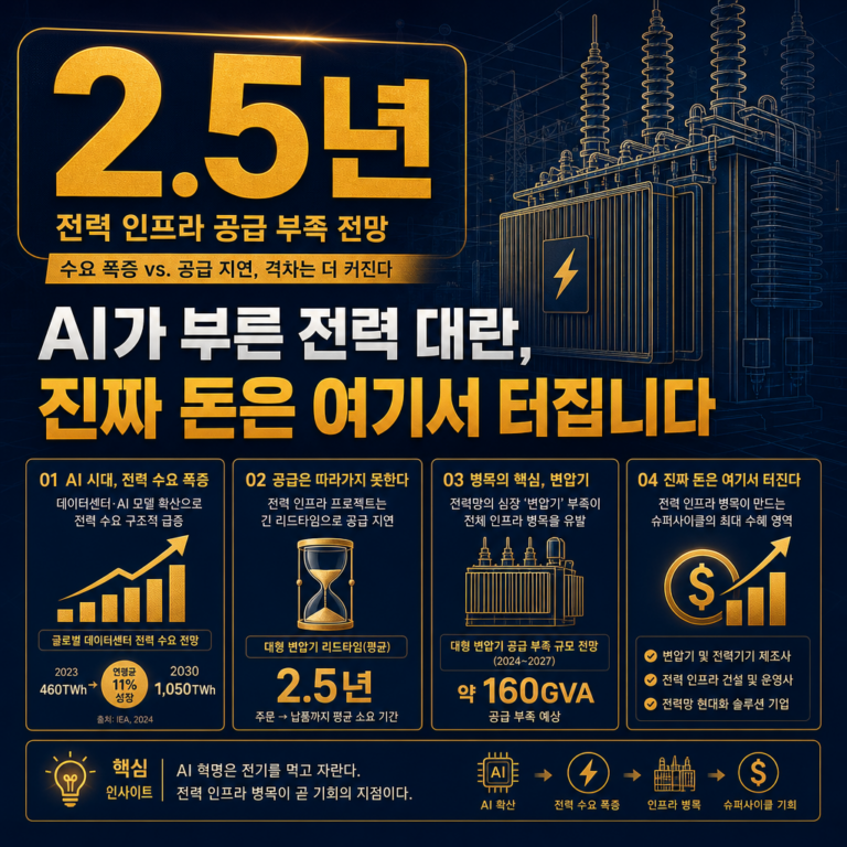 AI가 부른 전력 대란, 변압기 슈퍼 사이클은 왜 이제 시작인가?