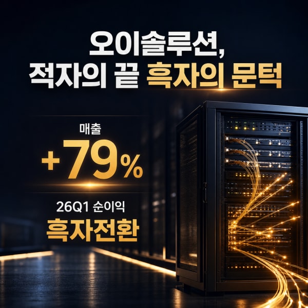 오이솔루션, 적자의 끝 흑자의 문턱 — 매출 +79% 반등의 진짜 체력은?