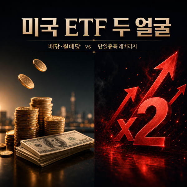 미국 ETF 완전정복 — 배당·월배당·커버드콜(SCHD·JEPI)부터 단일종목 레버리지(TSLL·NVDL)까지