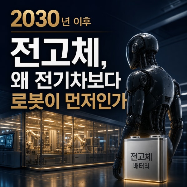 전기차가 멈춘 사이, 전고체 배터리의 새 수요처가 열렸다 — 로봇·웨어러블