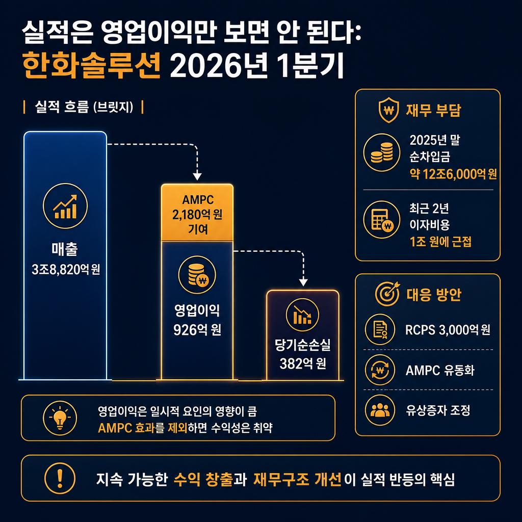 한화솔루션 2026년 1분기 손익 구조
