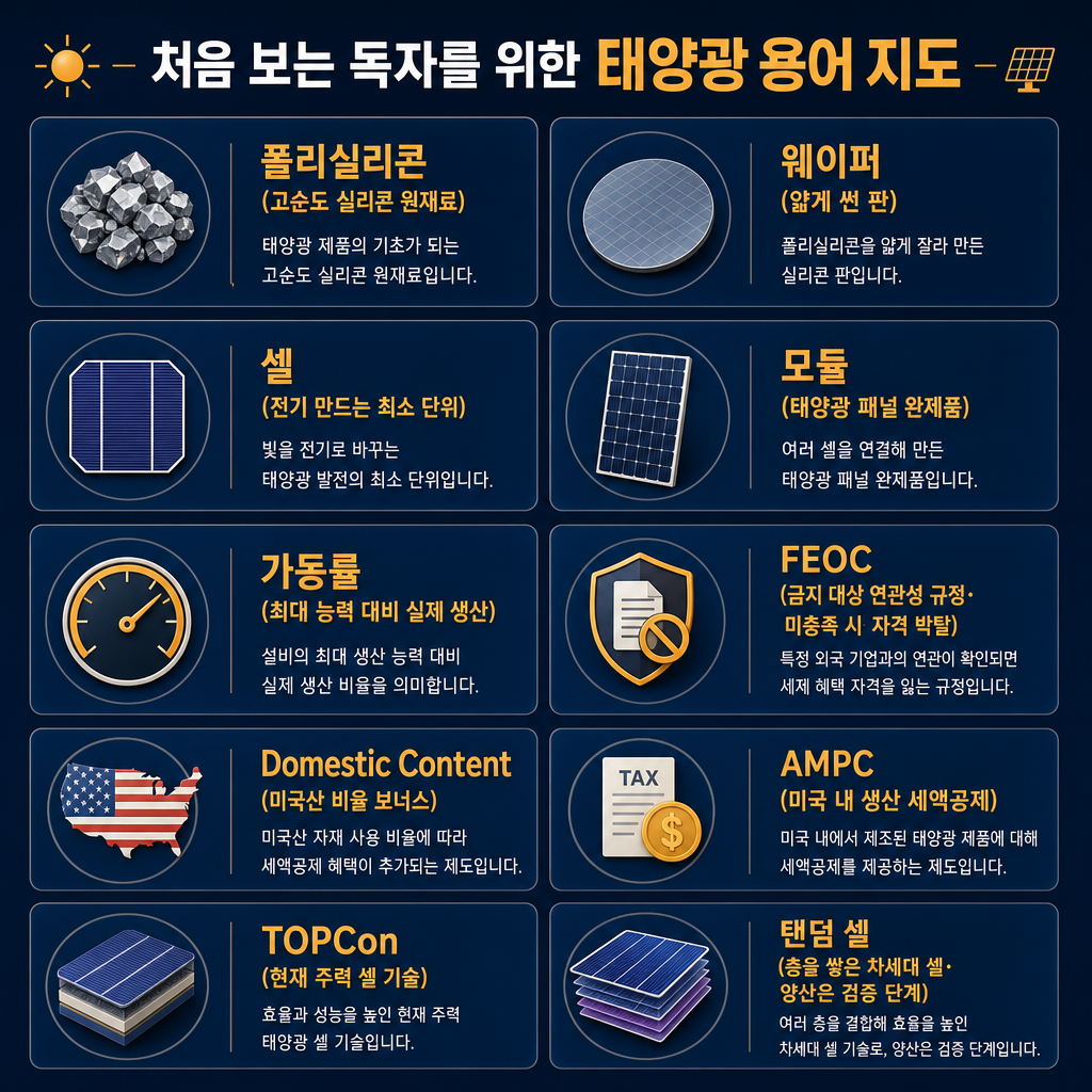 처음 보는 독자를 위한 태양광 용어 지도