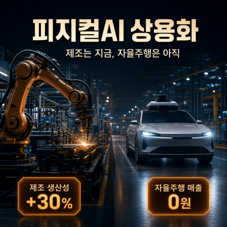 로보택시는 왜 제조 AI보다 상용화가 늦을까? 자율주행 상용화 시차 3가지 (현대차·모셔널)