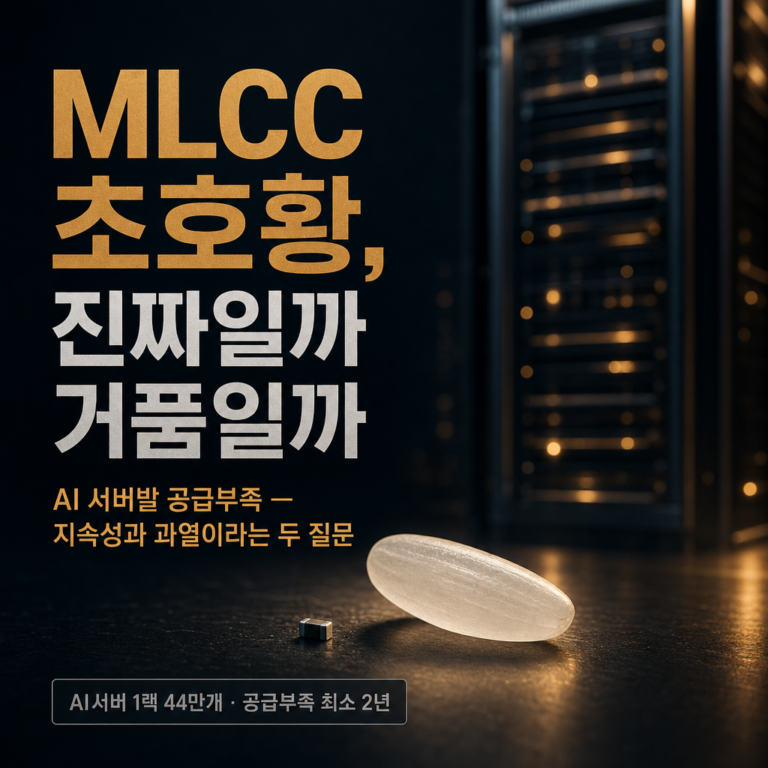 MLCC란 무엇이고 왜 지금 초호황·품귀인가 — AI 서버발 공급부족, 이 호황은 진짜일까 거품일까
