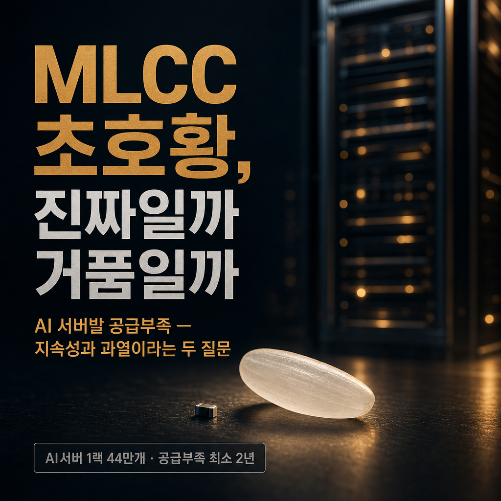 MLCC란 무엇이고 왜 지금 초호황·품귀인가 — AI 서버발 공급부족, 이 호황은 진짜일까 거품일까