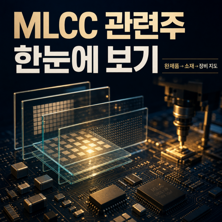 MLCC 관련주 밸류체인 지도: 삼성전기·삼화콘덴서·한울반도체 종목 배치 정리