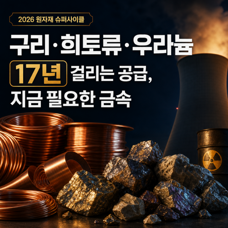 구리·희토류·우라늄이 AI 시대 핵심 원자재인 이유